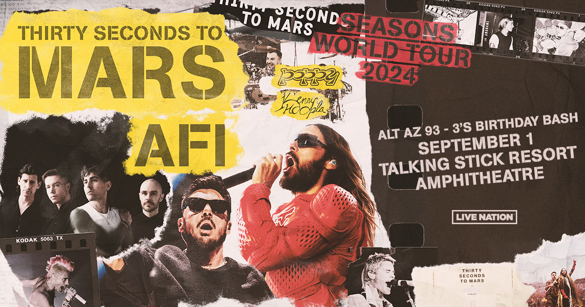 Thirty Seconds To Mars - Seasons World Tour - ALT AZ 93-3 BirthdayBash