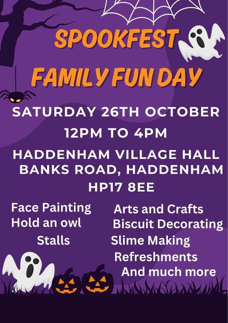 Spookfest Family Fun Day in Haddenham Buckinghamshire