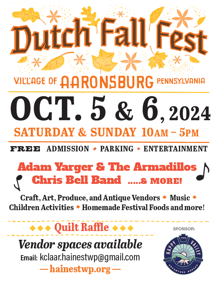 DUTCH FALL FESTIVAL - AARONSBURG, PA - DUTCH FALL FESTIVAL - AARONSBURG, PA