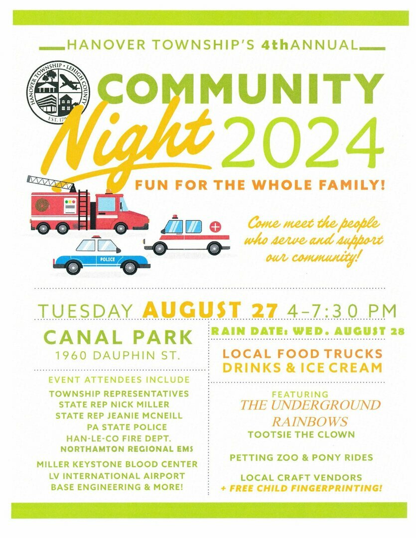 Hanover Township-Lehigh County Community Night