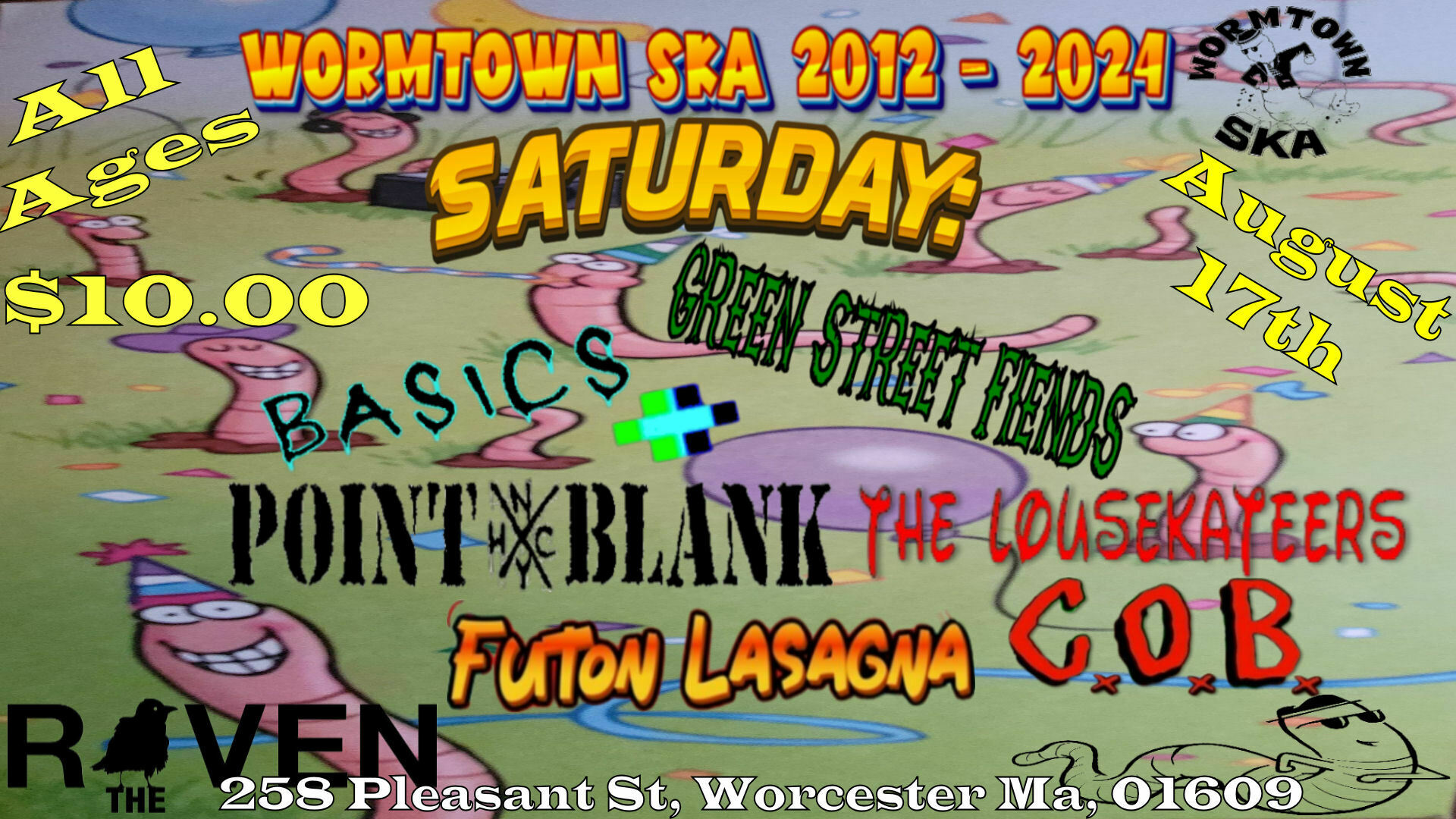 *All Ages* Wormtown Ska Fest - Day Two