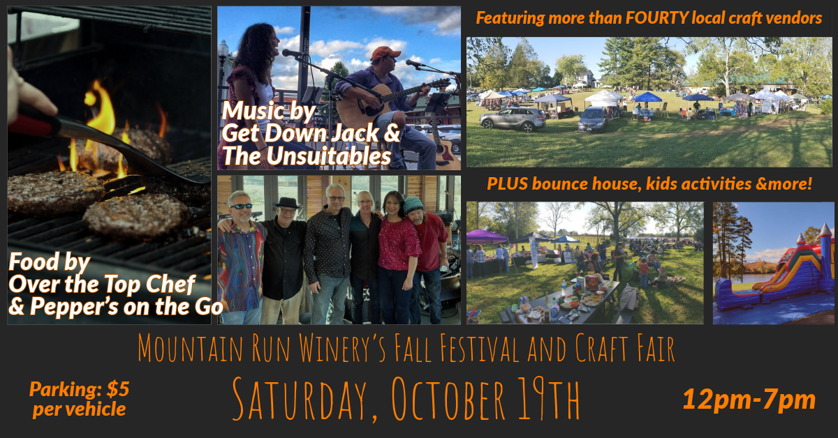 2024 Fall Festival and Craft Fair at Mountain Run Winery