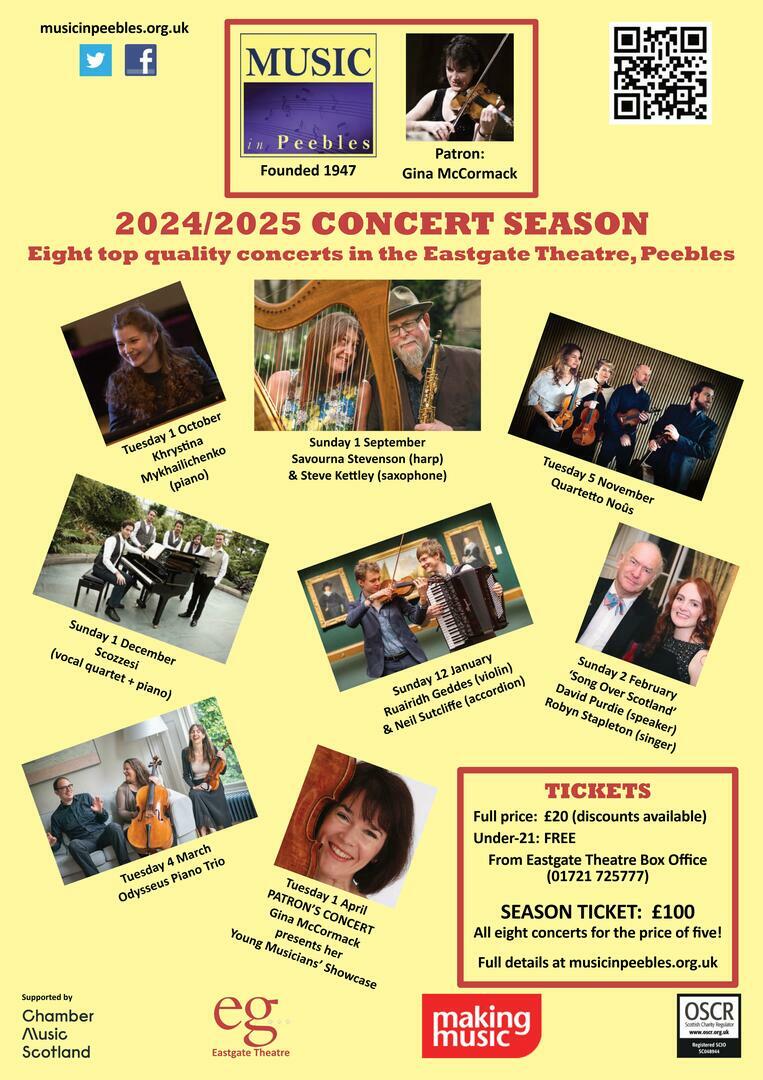 Music in Peebles new season