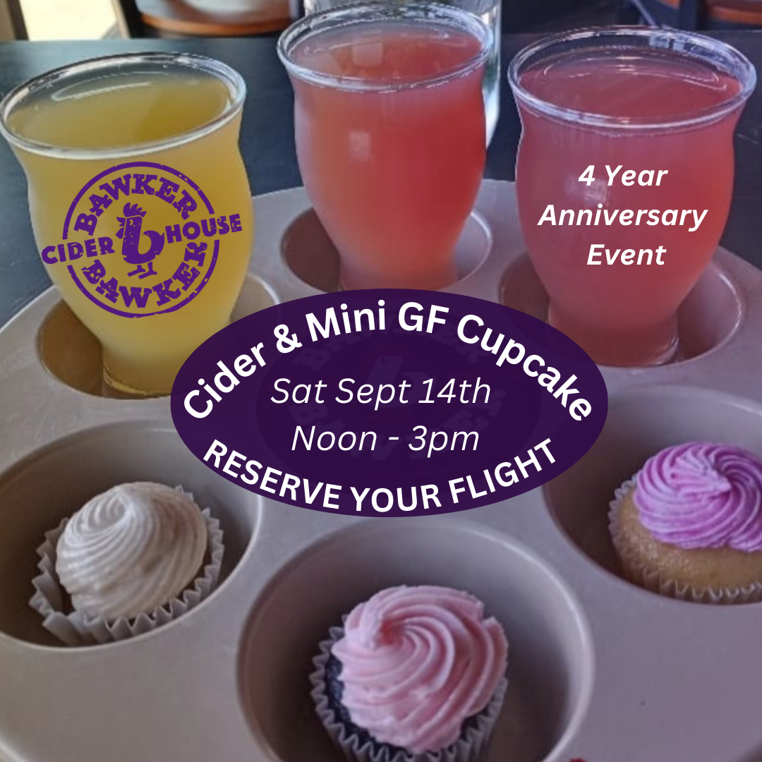4 Year Anniversary - Cider & Mini Cupcake Flight