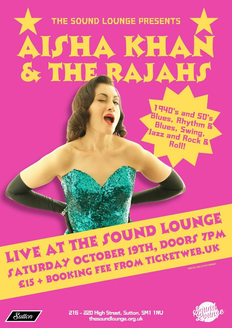 Aisha Khan & The Rajahs LIVE at The Sound Lounge
