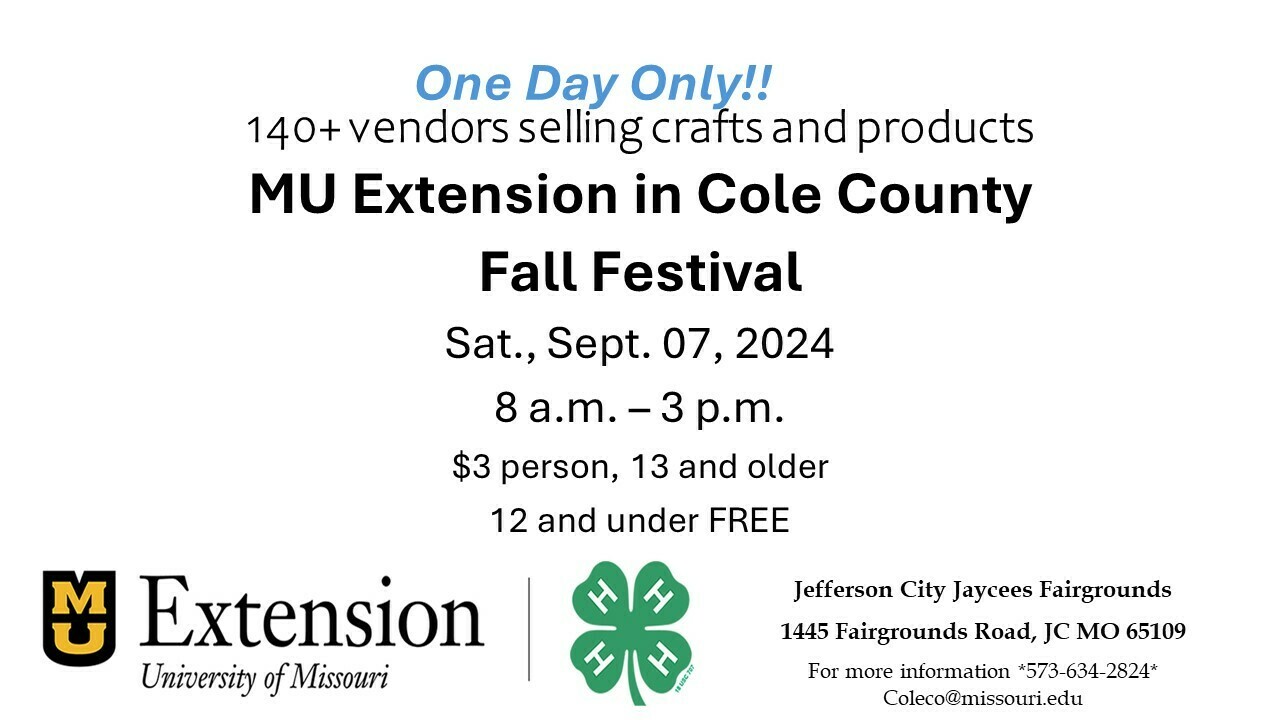 MU Extension Cole County Fall Festival