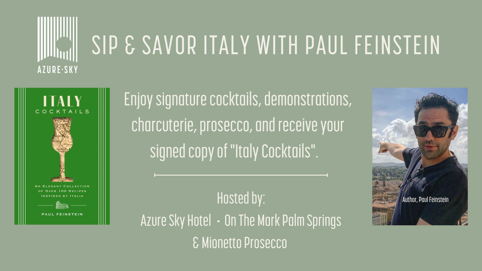 Sip & Savor Italy: An Evening with Paul Feinstein