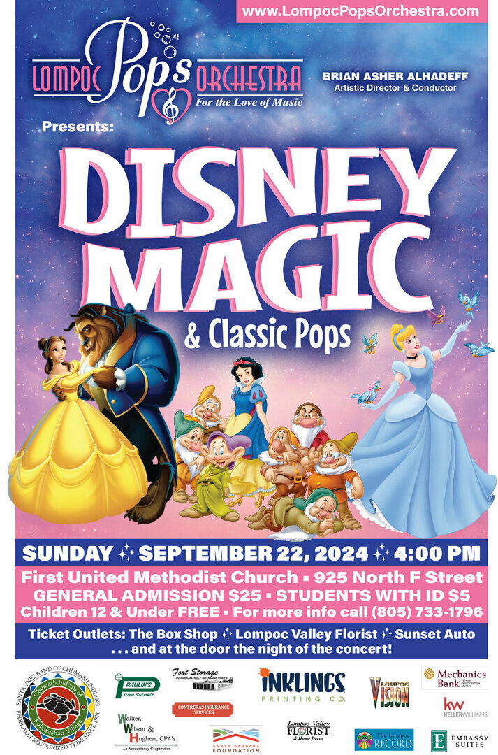 Lompoc Pop's Orchestra presents Disney Magic & Classic Pops