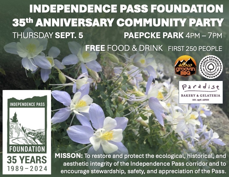 Free Community Party hosted by the Independence Pass Foundation
