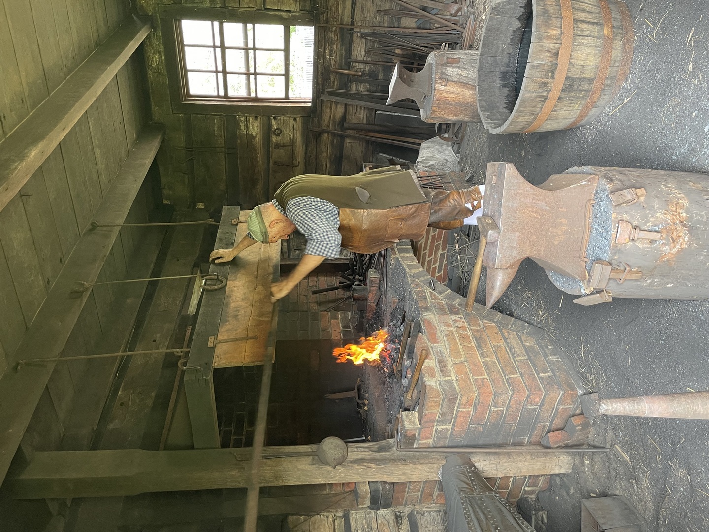 Blacksmith Demonstration in the Historical Park