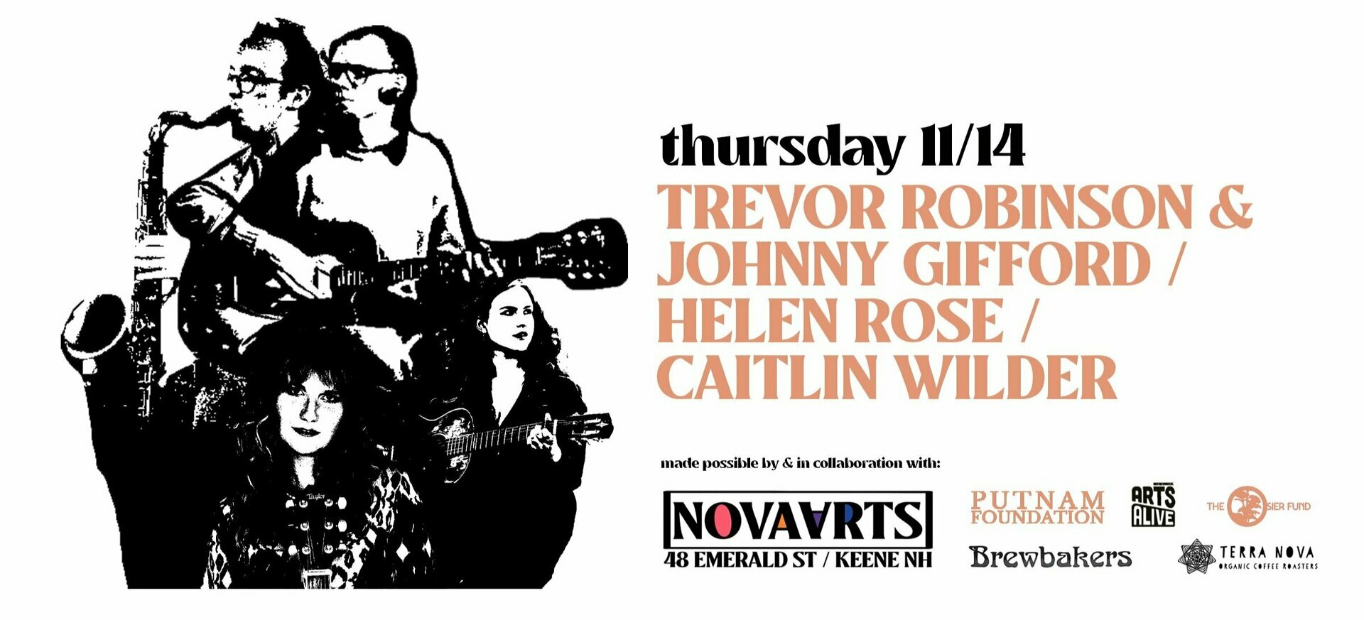 Trevor Robinson & Johnny Gifford / Helen Rose / Caitlin Wilder