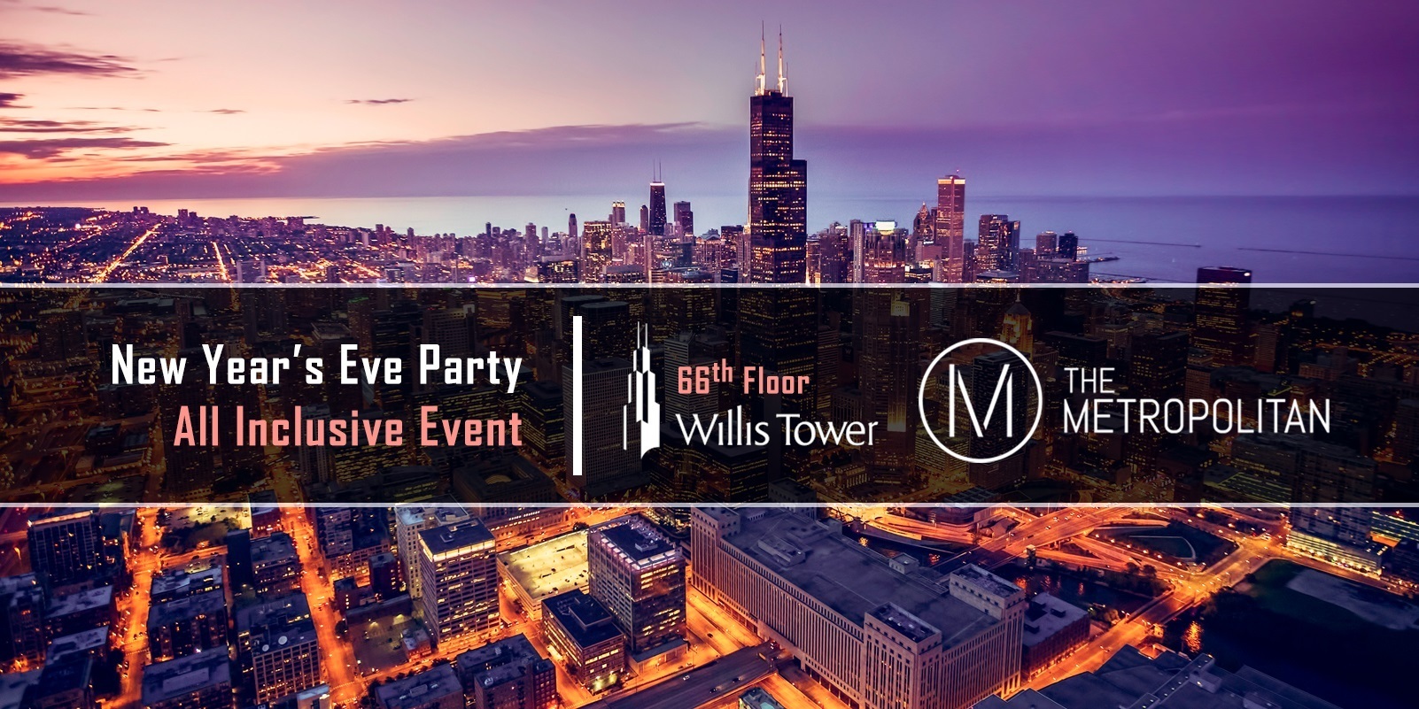 New Year's Eve Party 2025 at The Metropolitan - 66th Floor of Willis Tower