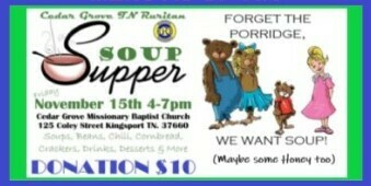 Cedar Grove TN Ruritan Soup Supper