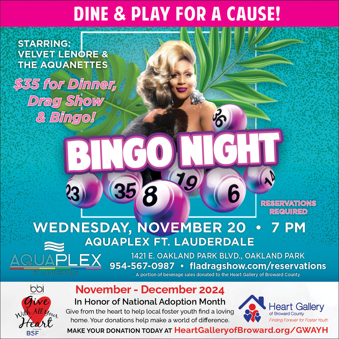 “Give With All Your Heart” at Lips/Aquaplex Fort Lauderdale to Benefit Heart Gallery