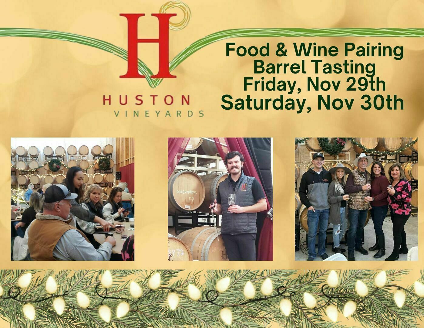 Thanksgiving Barrel Tasting and Food Pairing