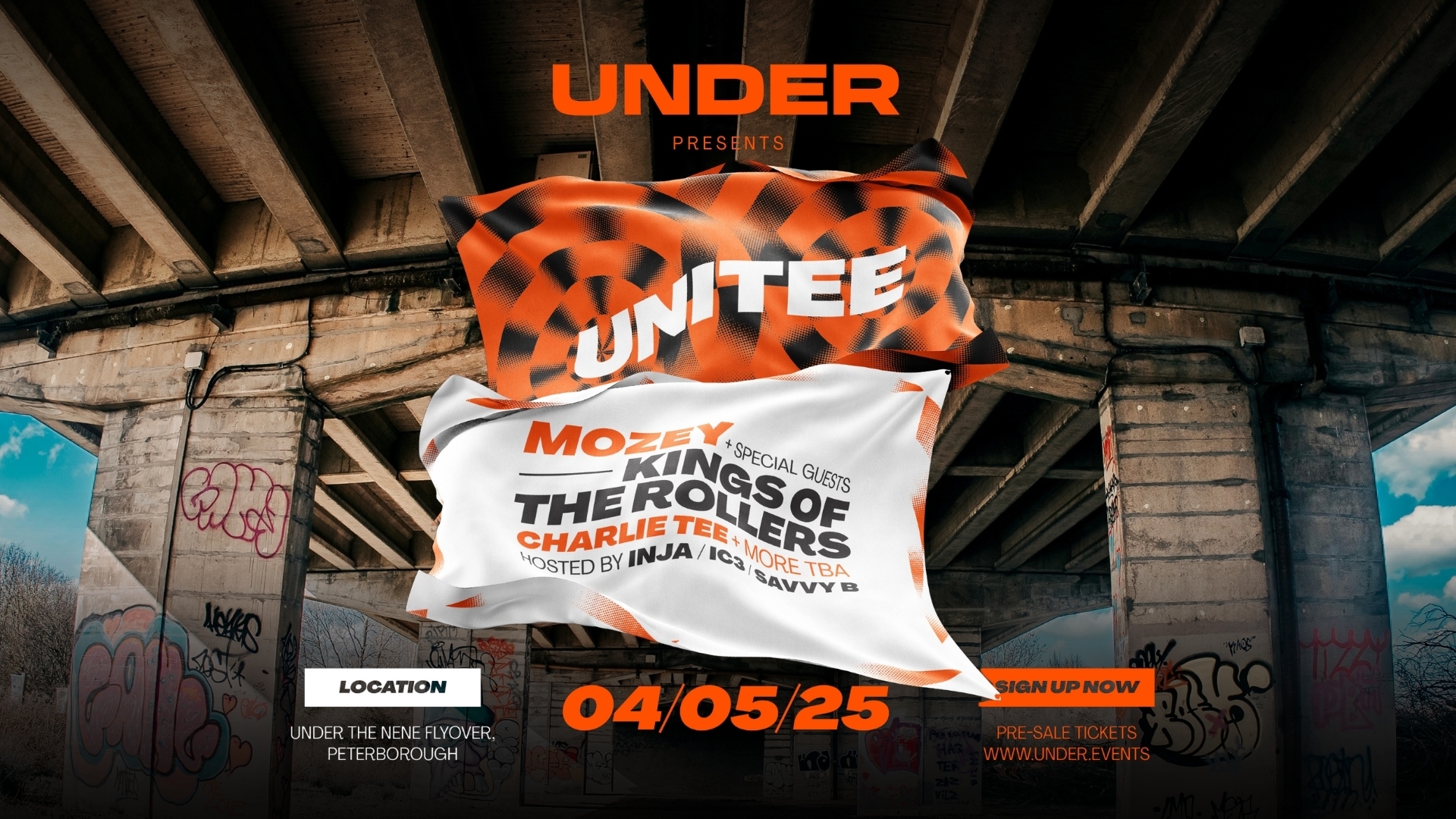 Under presents Unitee with Mozey, Kings of the Rollers & Charlie Tee++
