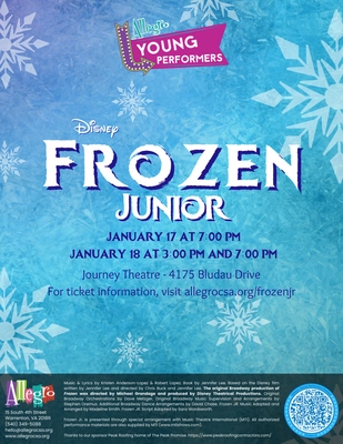 Allegro Young Performers Present Frozen Jr.