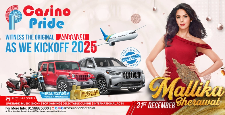 New Year Event at Goa 2025 Casino Pride Evvnt Events