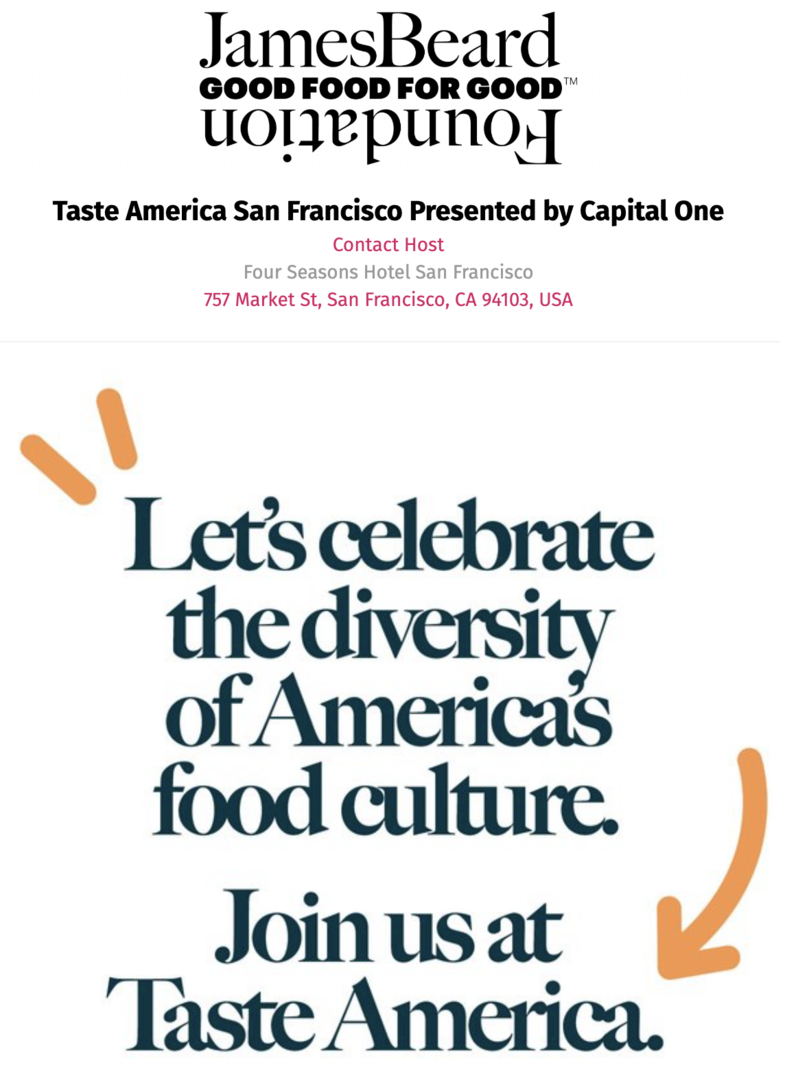 James Beard Foundation’s Taste America: San Francisco Bay Area