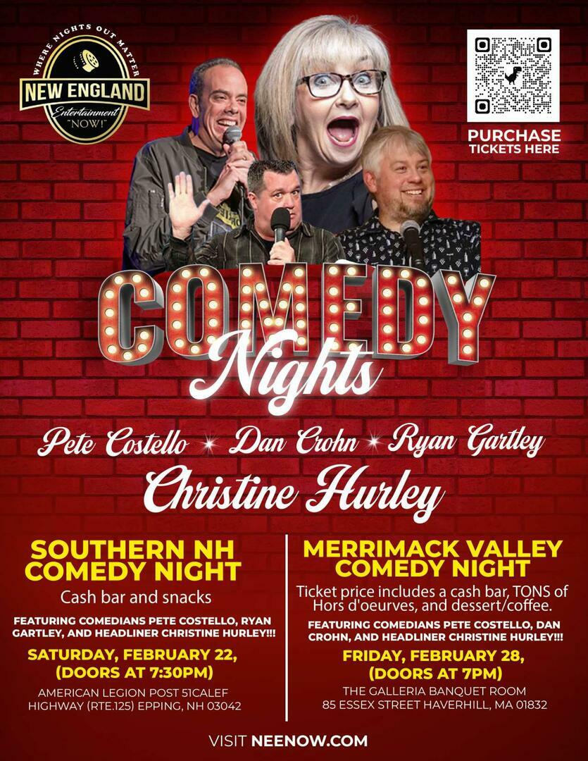 Comedy Night Featuring Headliner Christine Hurley!