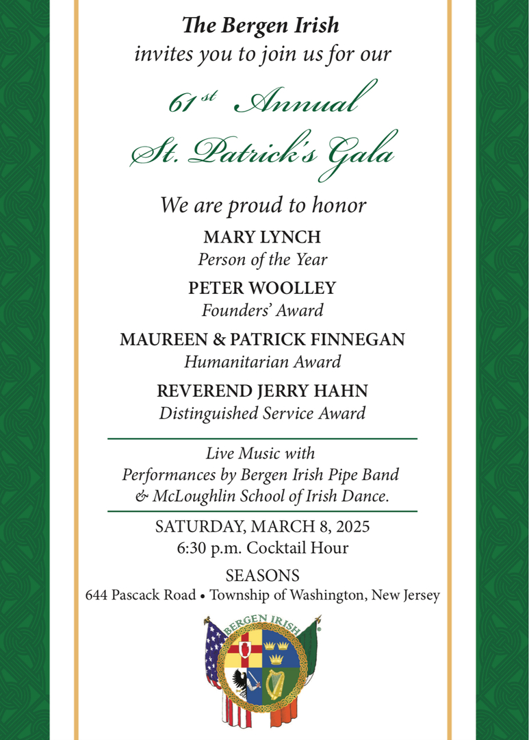 Bergen County Irish St. Patrick's Day Gala