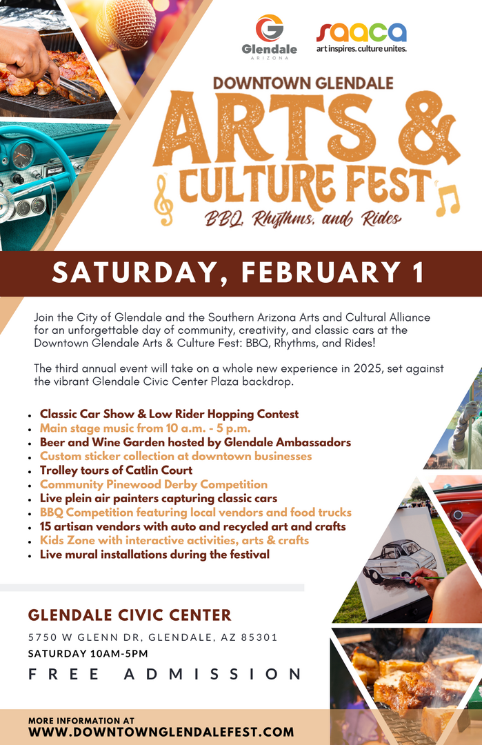 Downtown Glendale Arts & Culture Fest - BBQ, Rhythms, and Rides