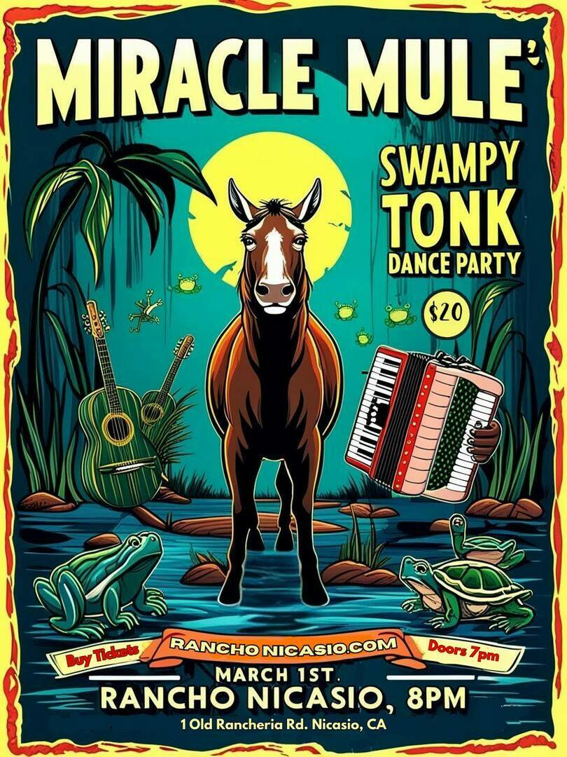 Dance Party with Miracle Mule on Saturday, March 1st!