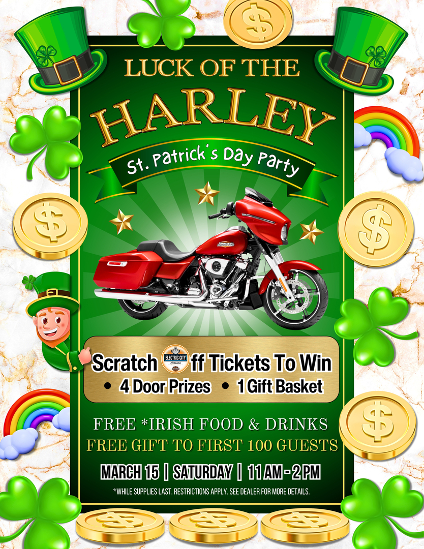 LUCK OF THE HARLEY - ST. PATRICK'S DAY PARTY - LUCK OF THE HARLEY - ST. PATRICK'S DAY PARTY