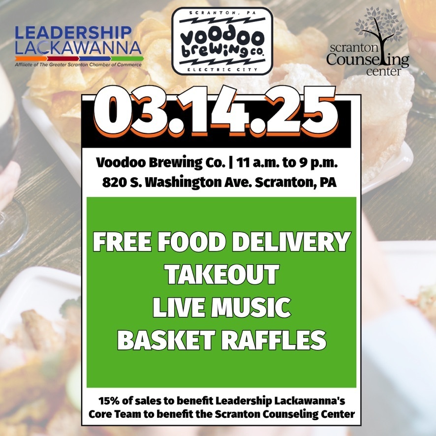 Pints & Bites for Peace: Leadership Lackawanna Core Team to benefit Scranton Counseling Center