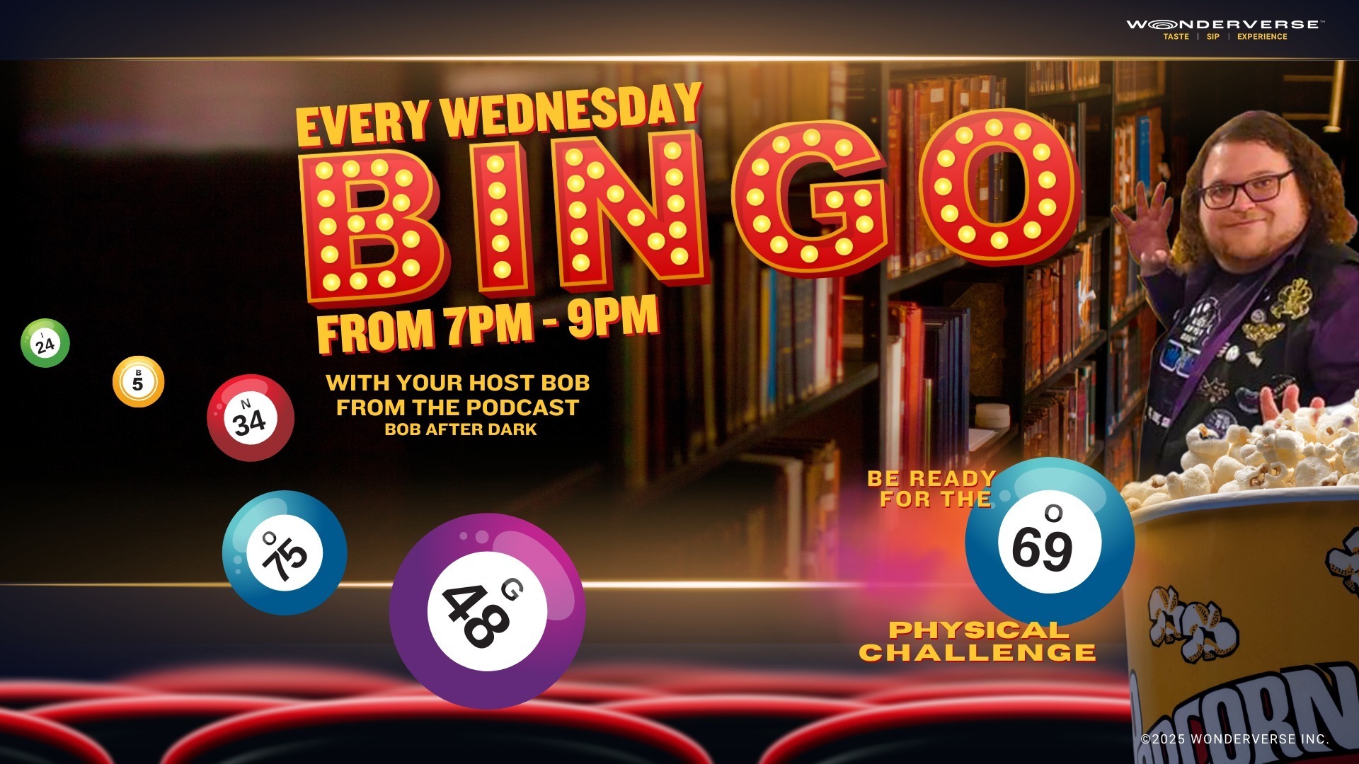 Wonderverse Presents: Bingo Wednesdays with Bob from Bob After Dark