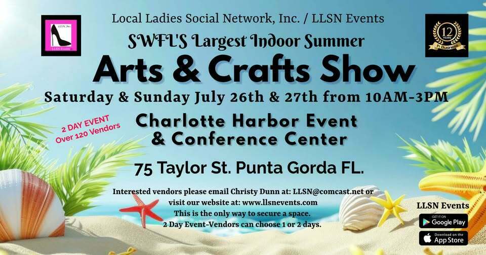 SWFL’s Largest Indoor Summer Arts & Crafts Show