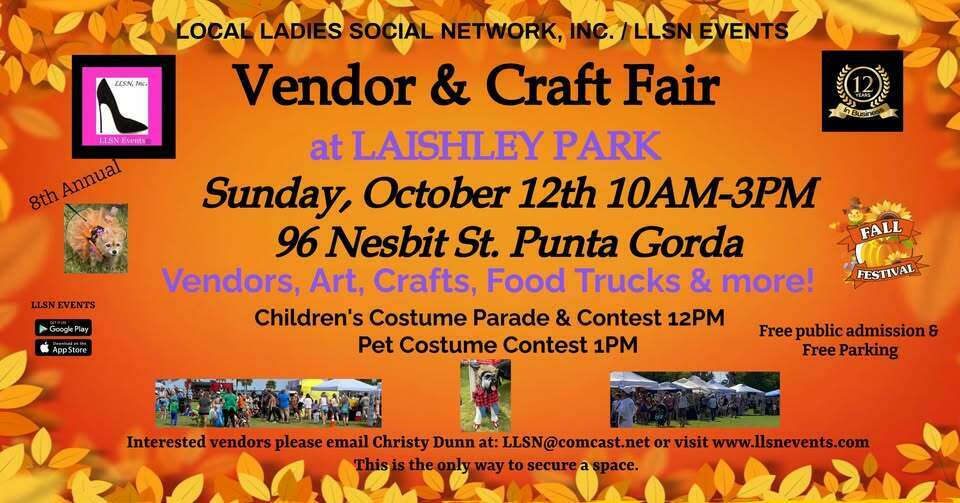 Vendor & Crafts Fair at Laishley Park - Fall Fest