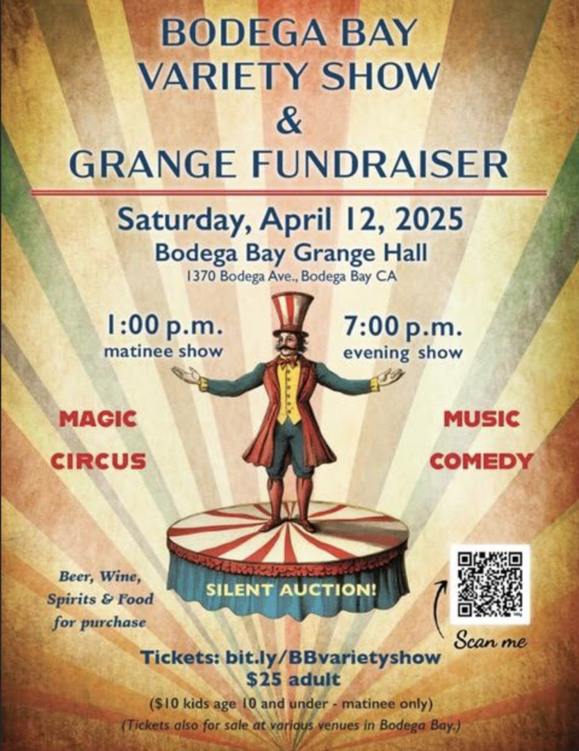 Bodega Bay Variety Show & Grange Fundraiser