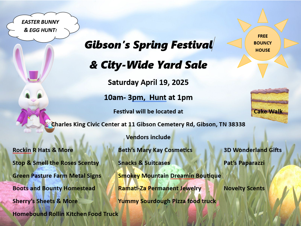 City-Wide Yard Sale, Spring Festival & Easter Egg Hunt