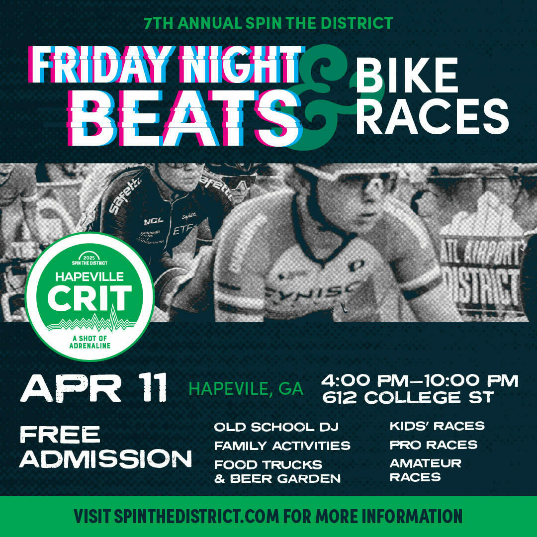 Seventh Annual Spin the District | Hapeville Crit + Street Party
