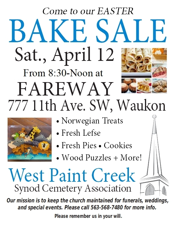 Easter Bake Sale