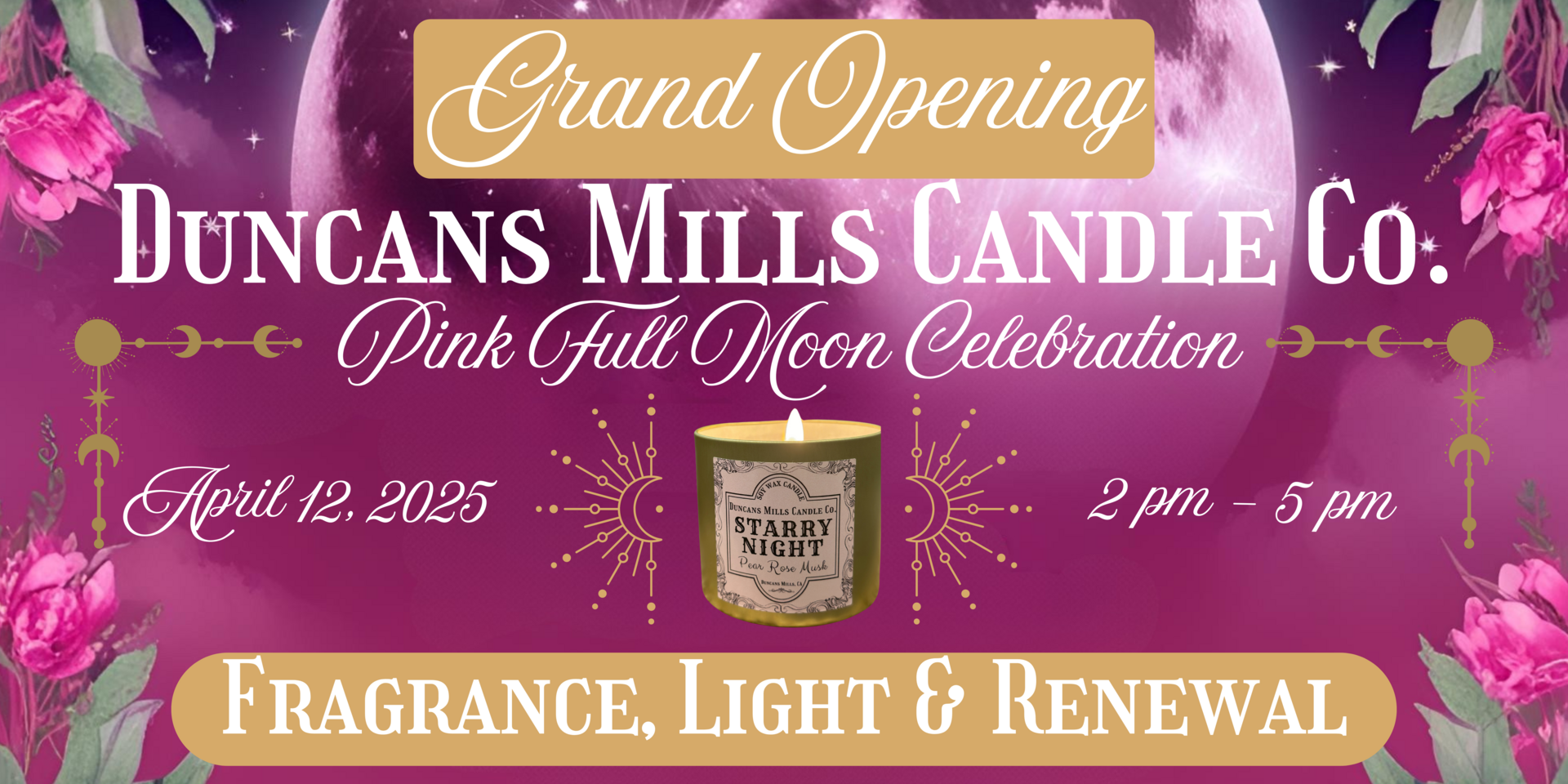 ??? Under the Pink Moon ??? Grand Opening Celebration in Historic Duncans Mills, California	<div class=