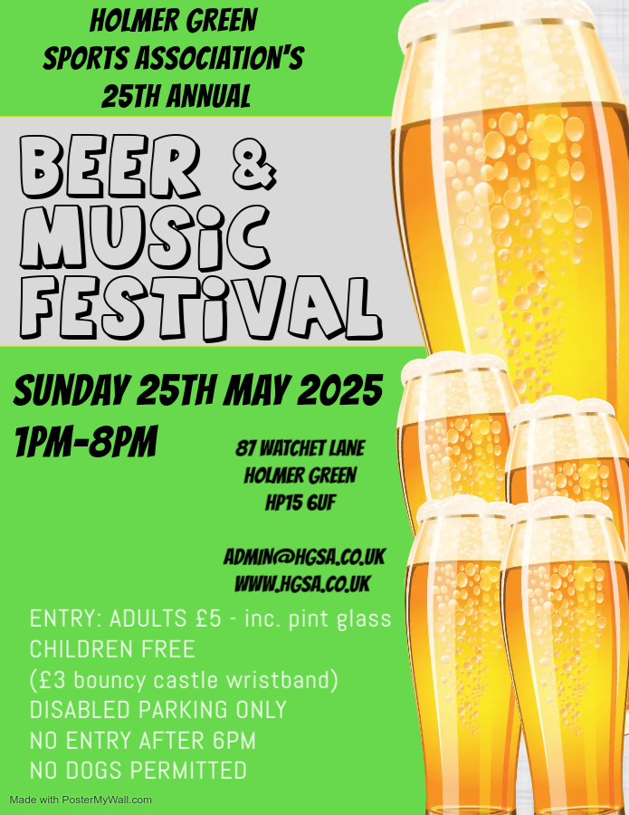 Holmer Green Sports Association Beer & Music Festival - 25th Anniversary
