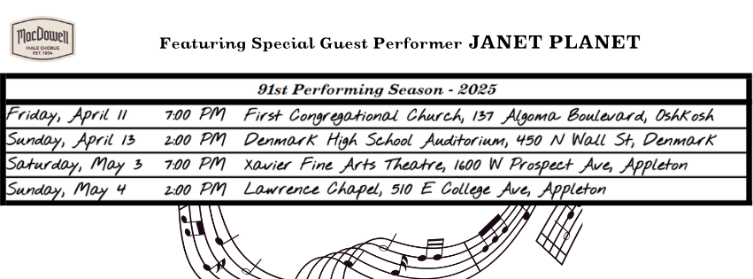 Weathering the Storm Together -May 3, 2025 Xavier Fine Arts Theatre, Appleton - MMC - JANET PLANET - Weathering the Storm Together -May 3, 2025 Xavier Fine Arts Theatre, Appleton - MMC - JANET PLANET