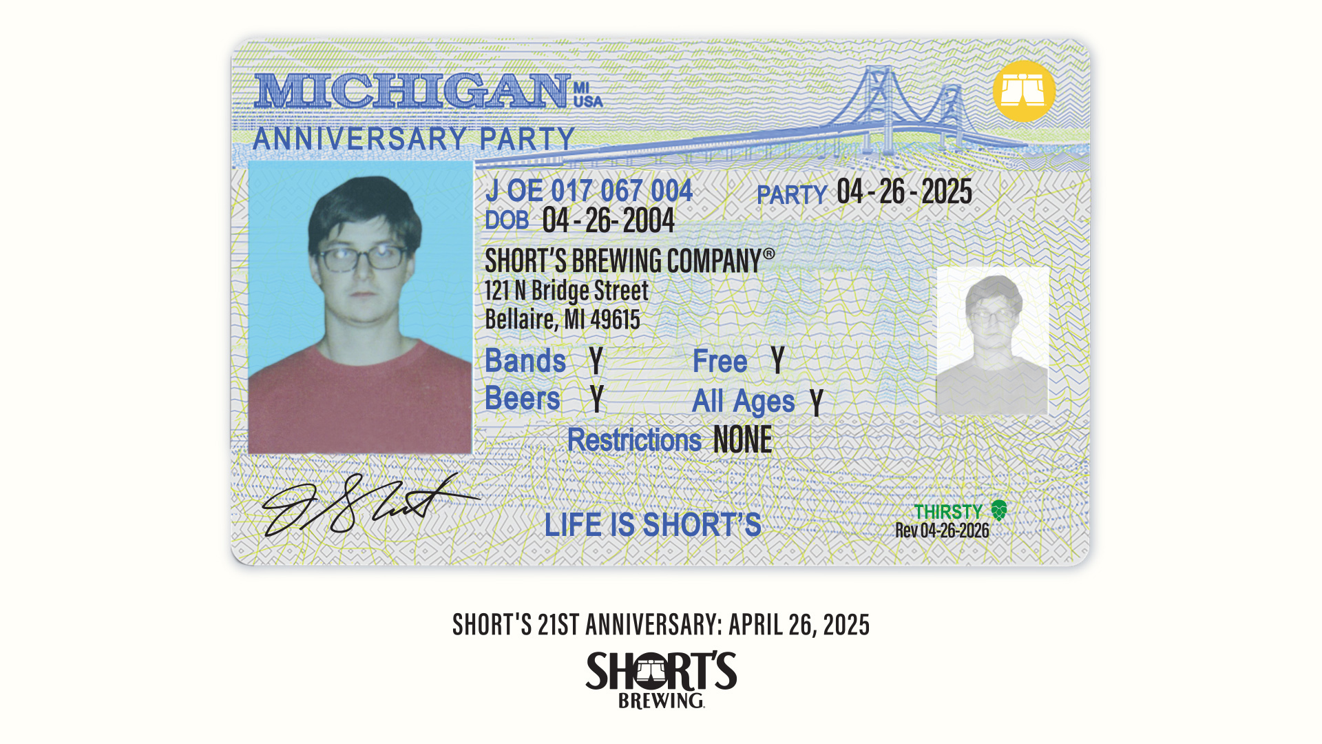 Short's Brewing 21st Anniversary Birthday Party