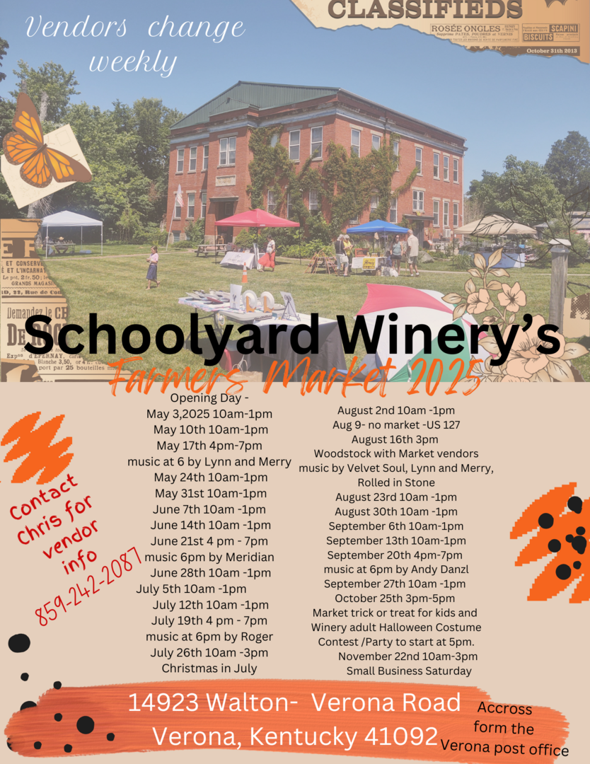 Schoolyard Winery's Farmers Market