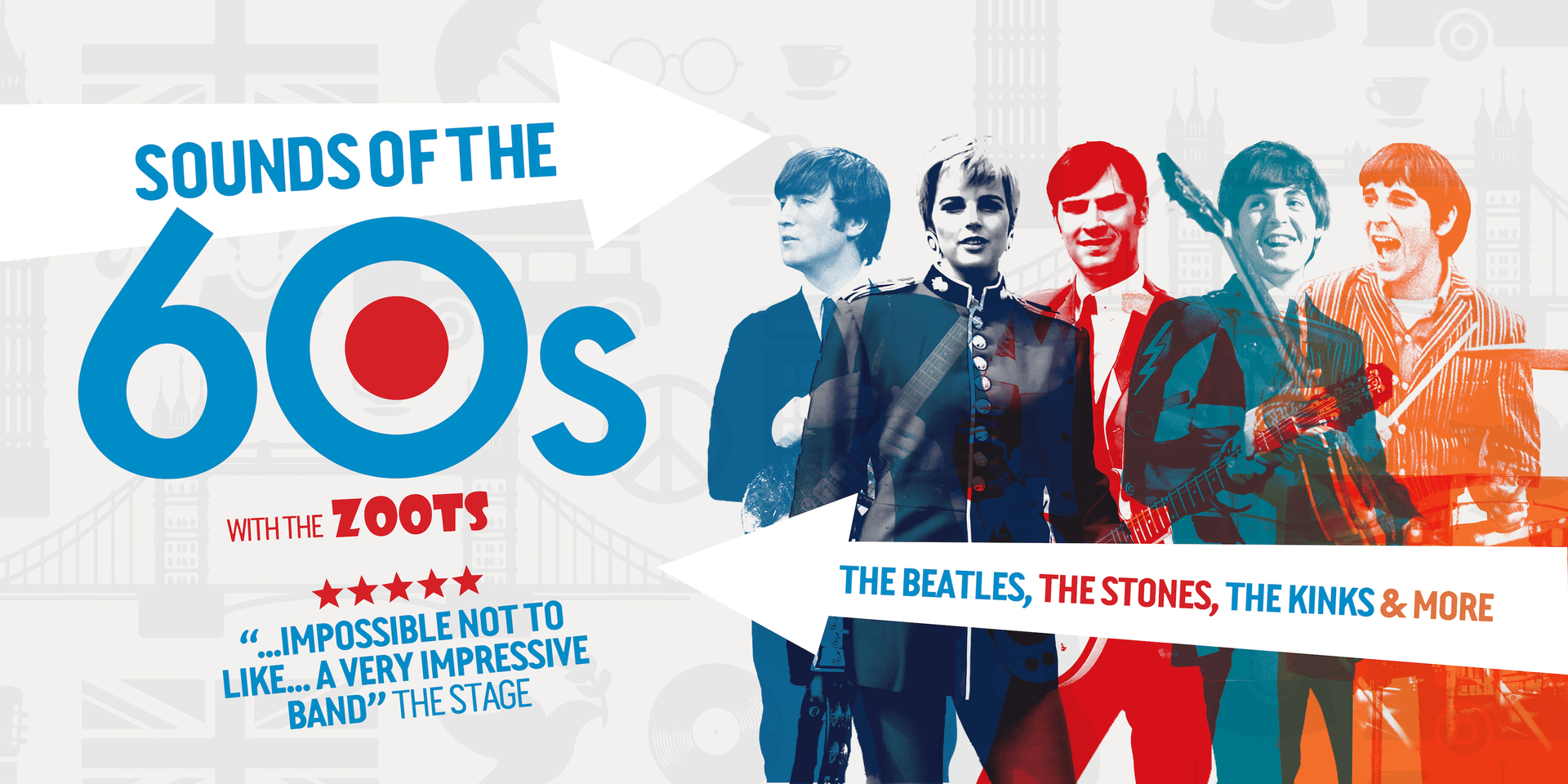 Sounds of the 60s with The Zoots at Cheltenham Town Hall Thursday 13th November - Sounds of the 60s with The Zoots at Cheltenham Town Hall Thursday 13th November