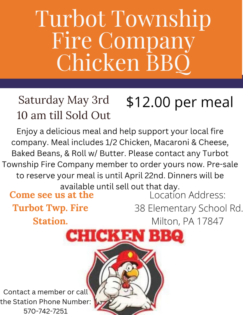 Turbot Township Fire Company Chicken BBQ