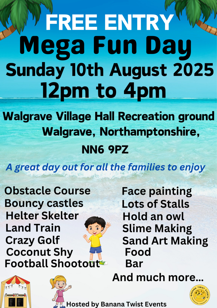 Mega Mania Family Fun Day in Walgrave Northamptonshire