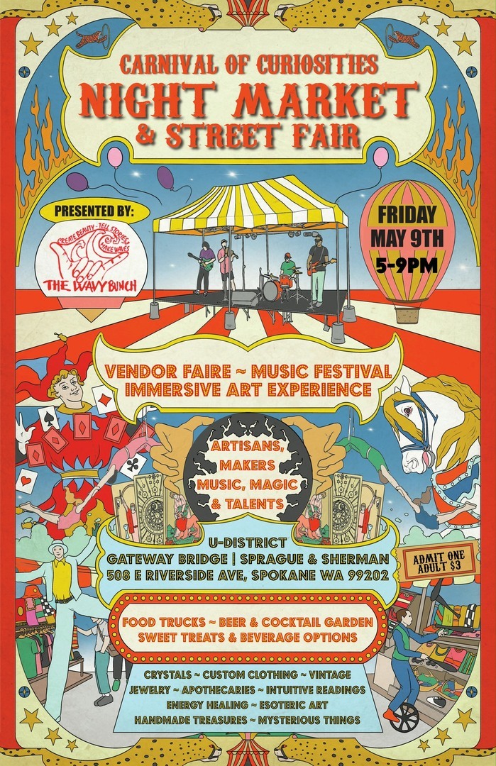 Carnival of Curiosities NIGHT MARKET & Street Fair 