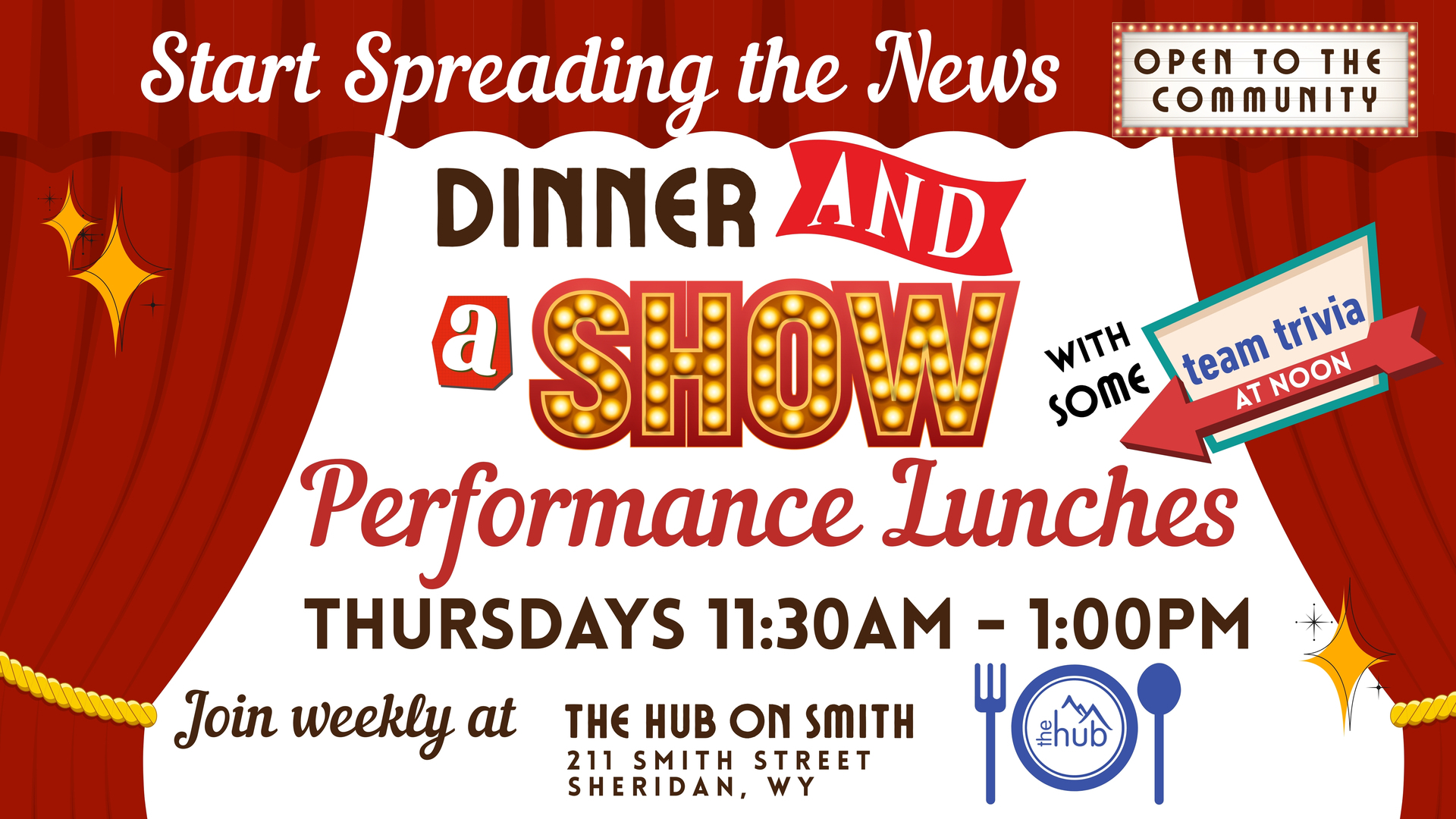 'Dinner and a Show' Performance Lunches