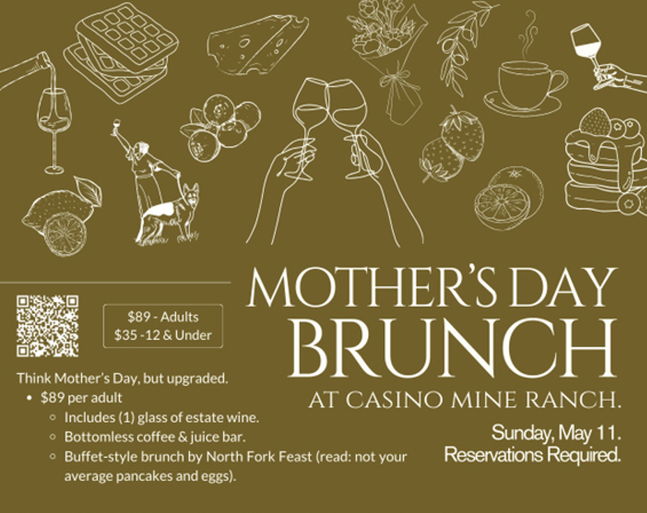 Mother's Day Brunch Under the Trellis at Casino Mine Ranch