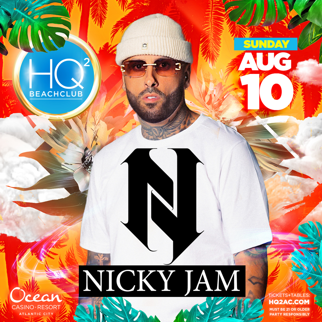 Nicky Jam Pool Party @ HQ2 Beachclub - Nicky Jam Pool Party @ HQ2 Beachclub