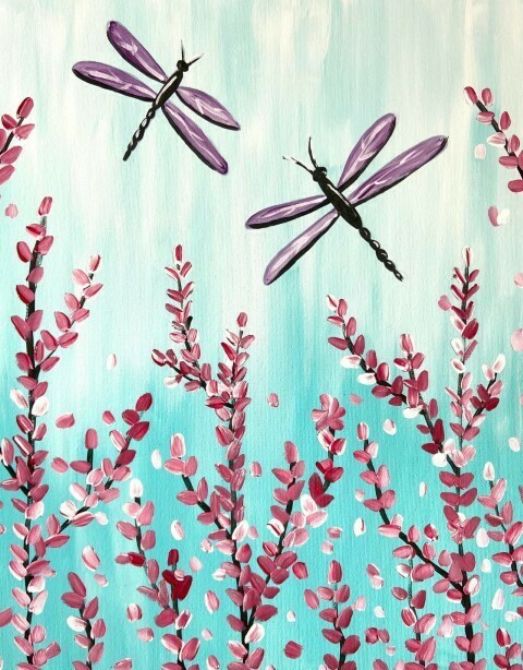 “Rising Above – An Uplifting Paint Party with Dragonflies & Blossoms 