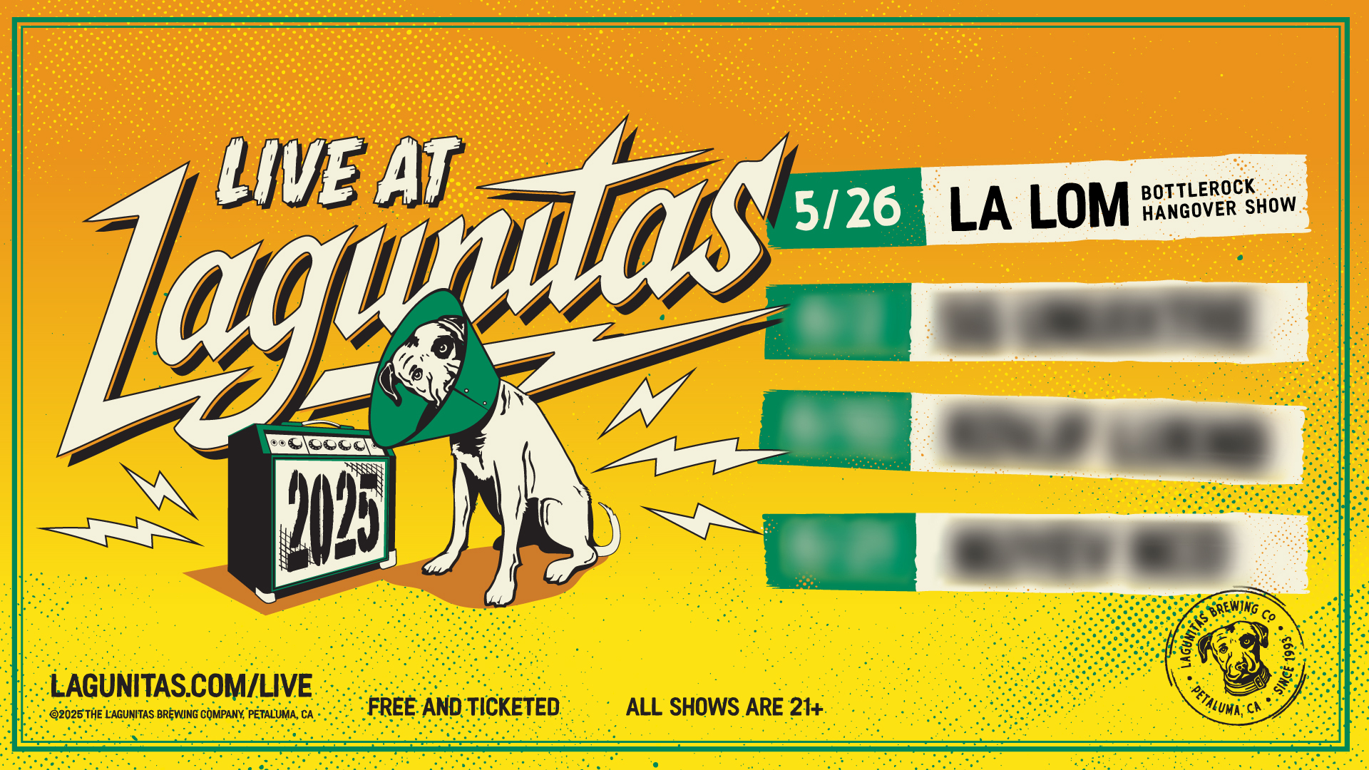 Live at Lagunitas - La Lom BottleRock Hangover Show